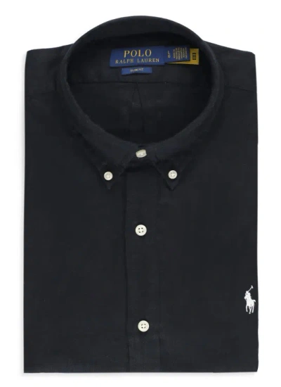 Polo Ralph Lauren Polo Pony Button-down Shirt In Black