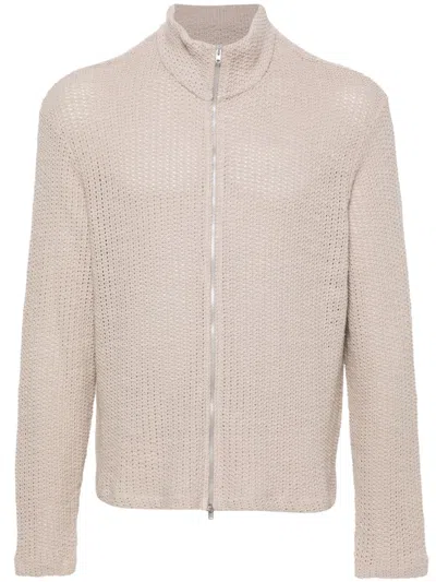 Our Legacy Shrunken Zip-up Cardigan In Nude