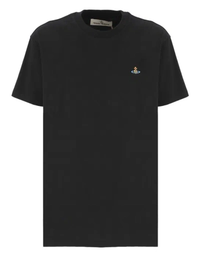 Vivienne Westwood Classic Orb T-shirt In Black