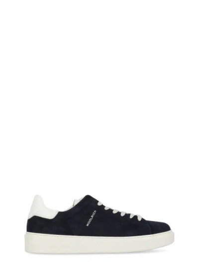 Woolrich Man Trainers Midnight Blue Size 12 Leather