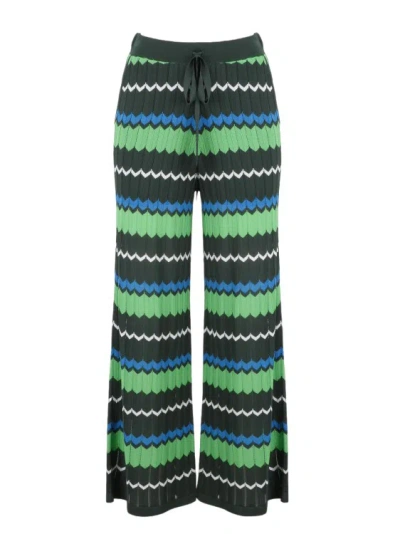 P.a.r.o.s.h Knitted Trousers In Multicolor