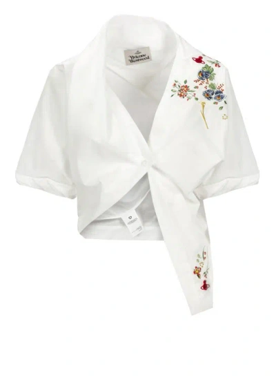 Vivienne Westwood Cotton Natalia Shirt In White