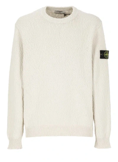 Stone Island Sweaters Ivory In Neutrals