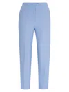 Hugo Boss Relaxed-fit Trousers With A Tapered Leg In Blue