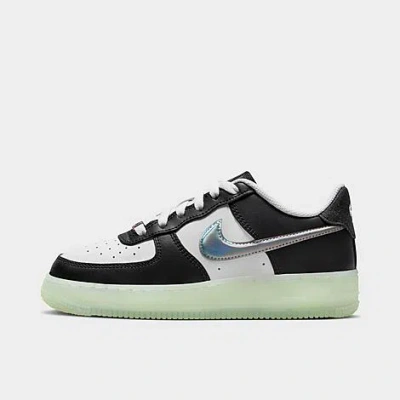 Nike Kids' Air Force 1 Lv8 Sneaker In White/vapor Green/black