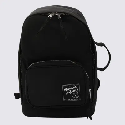 Maison Kitsuné Black Backpacks