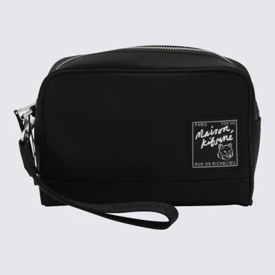 Maison Kitsuné Black Pouches