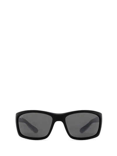 Maui Jim Sunglasses In Matte Soft Black / White / Blue