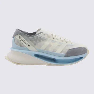 Y-3 Adidas Off White Trainers In Off White/cream White/ice Blue