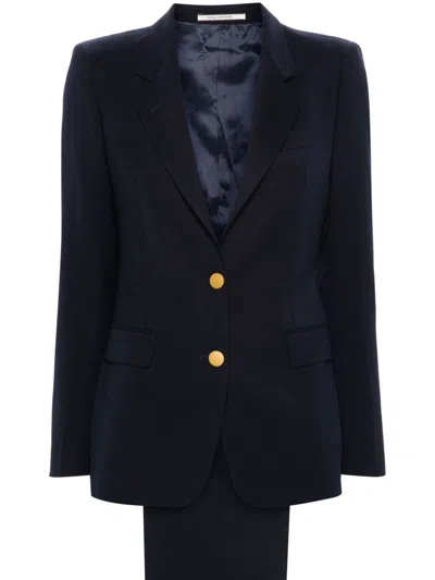 Tagliatore Wool Single-breasted Jacket In Blue