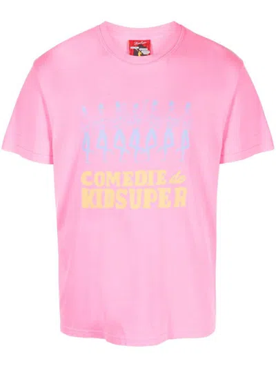 Kidsuper Short Sleeves T-shirt In Pink