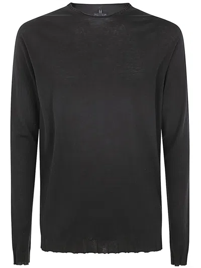 Md75 Classic Round Neck Pullover Clothing In Black