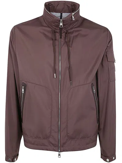 Moncler Ischiator Jacket Clothing In Brown