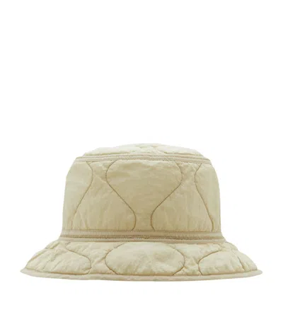 Burberry Ekd Quilted Bucket Hat In Soap