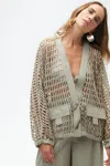 Nocturne Trimmed Mesh Jacket In Mink