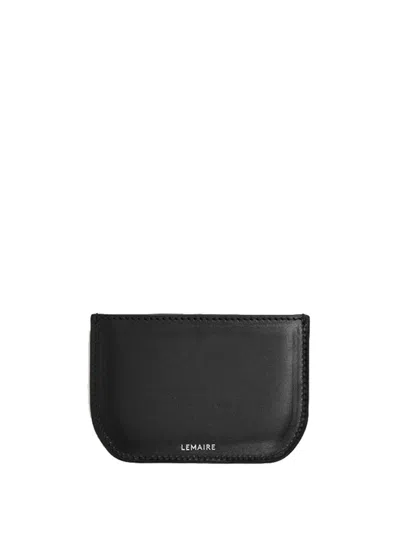 Lemaire Logo Printed Wallet In Black