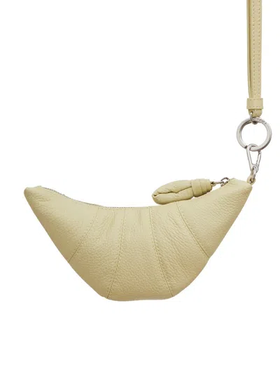 Lemaire Small Croissant Zipped Purse In Giallo