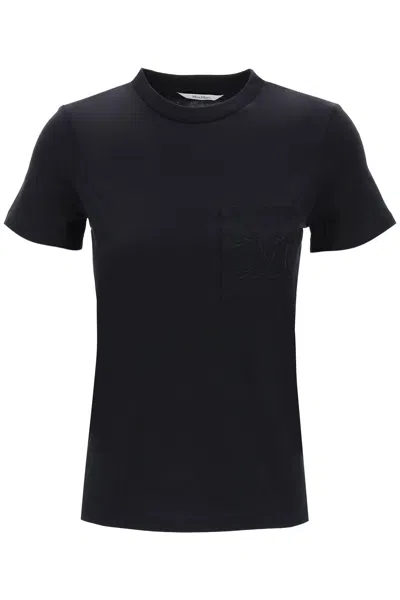 Max Mara T-shirt In Black