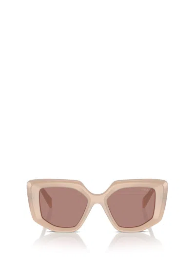 Prada Pr 14zs Opal Natural Sunglasses In Opal Loden