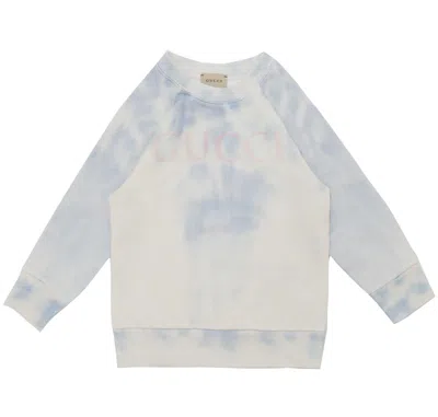 Gucci Kids Logo Prined Crewneck Sweatshirt In Multi