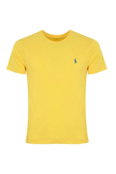 Polo Ralph Lauren Cotton T-shirt With Pony Logo In Giallo