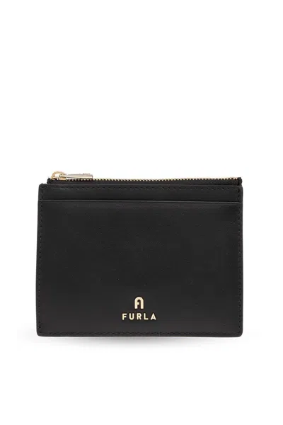 Furla Camelia L Black Card Holder In Nero