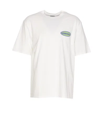 Gramicci Oval Logo T-shirt In White