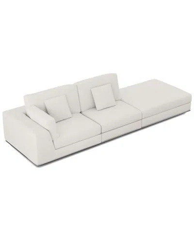 Modloft Perry Modular Sofa Set 14a In White