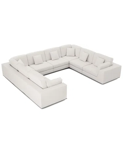 Modloft Perry Modular Sofa Set 11 In White