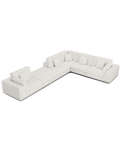 Modloft Perry Modular Sofa Set 03 In White