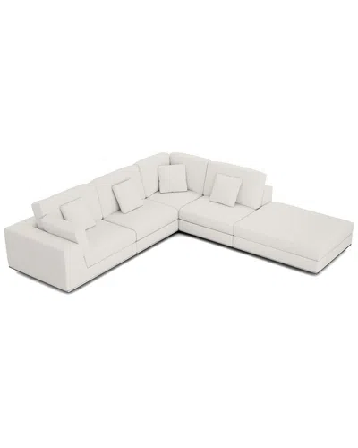 Modloft Perry Modular Sofa Set 02a In White