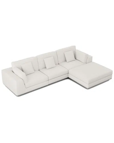 Modloft Perry Modular Sofa Set 07 In White