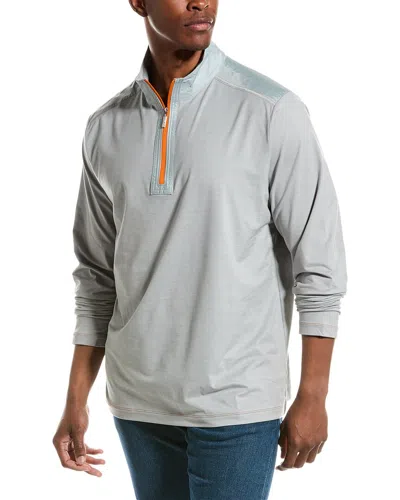 Tommy Bahama Sport On Deck 1/2-zip Pullover In Grey