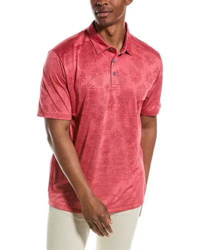 Tommy Bahama Pineapple Palm Coast Polo Shirt In Red
