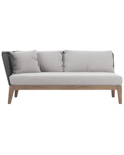 Modloft Netta Outdoor Left Arm Sofa In Grey