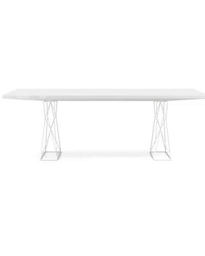 Modloft Curzon 87in Dining Table In White