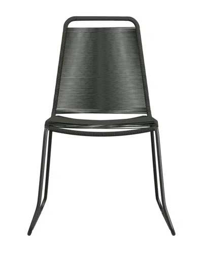 Modloft Set Of 2 Barclay Indoor/outdoor Grey Stacking Dining Chairs