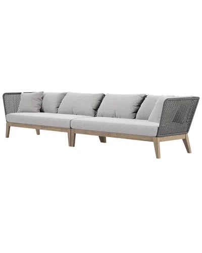 Modloft Netta Outdoor Sectional Sofa Xl In Grey