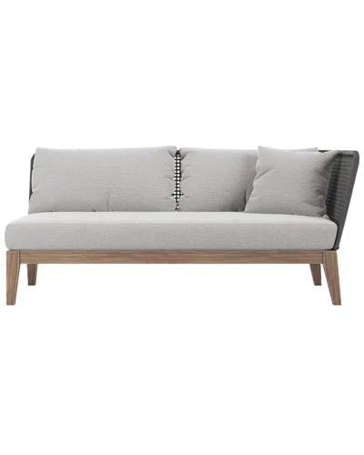Modloft Netta Outdoor Right Arm Sofa In Grey