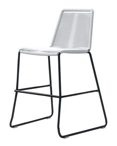 Modloft Barclay Indoor/outdoor White Stacking Counter Stool