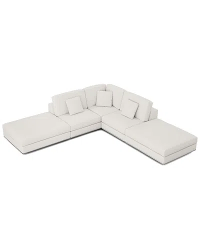 Modloft Perry Modular Sofa Set 04 In White