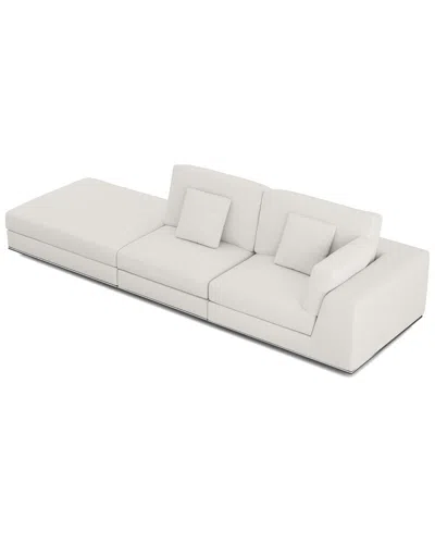 Modloft Perry Modular Sofa Set 14b In White