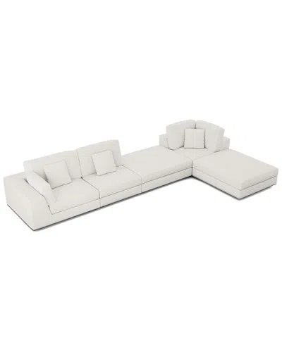 Modloft Perry Modular Sofa Set 12a In White