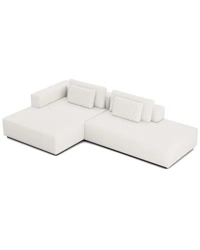 Modloft Spruce Modular Sofa Set 08a In White