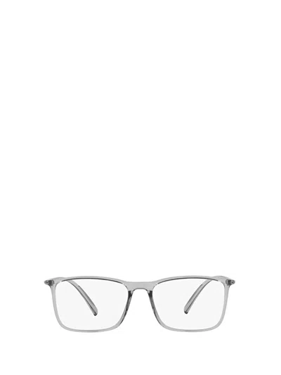 Giorgio Armani Eyeglasses In Transparent Grey