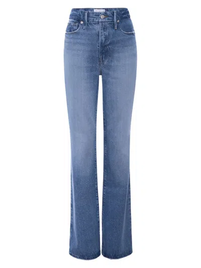 Good American Good Classic Slim Bootcut Jeans In Indigo