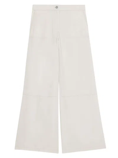 Theory Wide Leg Cargo Pants In New Sand