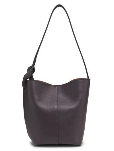 Jw Anderson Jwa Corner Bag - Leather Bucket Bag In Deep Mauve