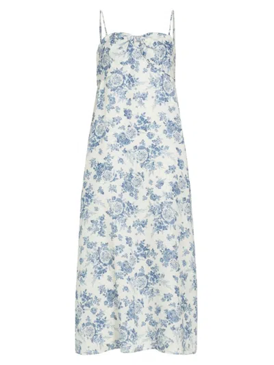 Cami Nyc Women's Tilney Floral Linen Maxi Dress In Stonewash Floral