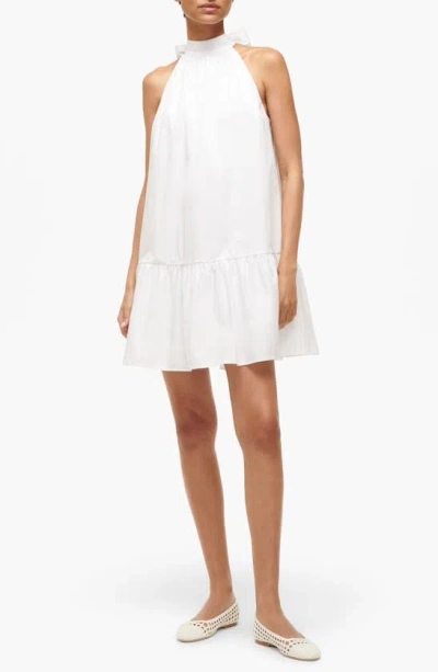 Staud White Marlowe Minidress